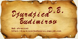 Đurđica Budimirov vizit kartica